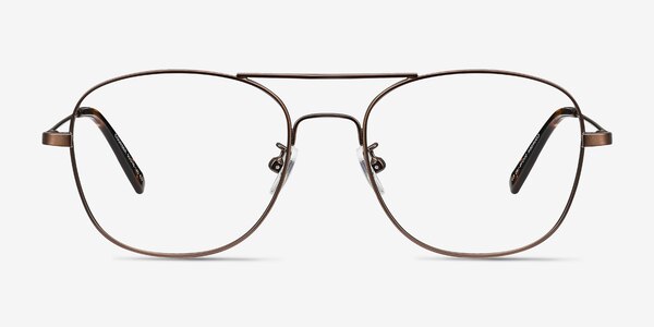 Courser Café Métal Montures de lunettes de vue