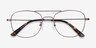 Courser Café MétalMontures de lunettes de vue d'EyeBuyDirect, Vue Rapprochée