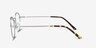 Cupertino Frost Blue MetalEyeglass Frames from EyeBuyDirect, Side View