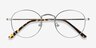 Cupertino Frost Blue MetalEyeglass Frames from EyeBuyDirect, Closed View
