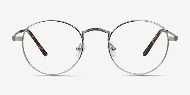 Cupertino Pistachio Green MetalEyeglass Frames from EyeBuyDirect, Front View