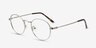 Cupertino Pistachio Green MetalEyeglass Frames from EyeBuyDirect, Angle View