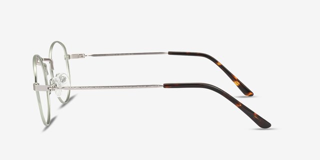 Cupertino Pistachio Green MetalEyeglass Frames from EyeBuyDirect, Side View