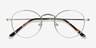 Cupertino Pistachio Green MetalEyeglass Frames from EyeBuyDirect, Closed View
