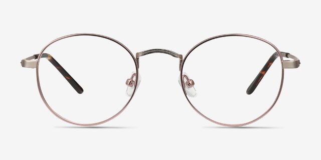 Cupertino Victorian Pink MetalEyeglass Frames from EyeBuyDirect, Front View