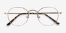 Cupertino Victorian Pink MetalEyeglass Frames from EyeBuyDirect, Closed View
