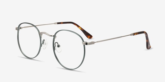 Daydream Emerald Green MetalEyeglass Frames from EyeBuyDirect, Angle View