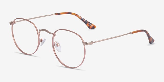 Daydream Rose Gold MetalEyeglass Frames from EyeBuyDirect, Angle View