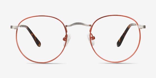 Daydream Cinnamon Red MetalEyeglass Frames from EyeBuyDirect, Front View
