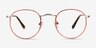 Daydream Cinnamon Red MetalEyeglass Frames from EyeBuyDirect, Front View