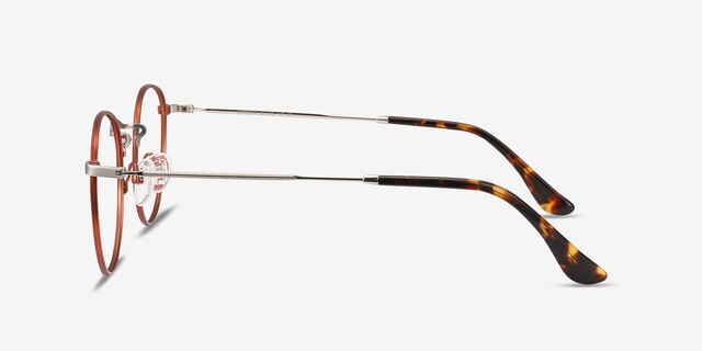 Daydream Cinnamon Red MetalEyeglass Frames from EyeBuyDirect, Side View