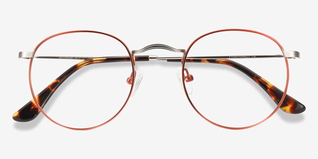 Daydream Cinnamon Red MetalEyeglass Frames from EyeBuyDirect, Closed View