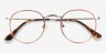 Daydream Cinnamon Red MetalEyeglass Frames from EyeBuyDirect, Closed View