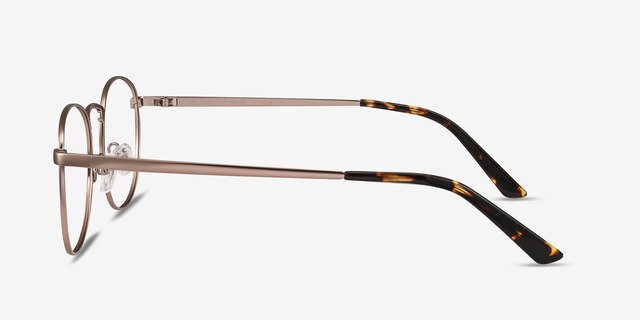 St Michel Rose Gold MetalEyeglass Frames from EyeBuyDirect, Side View