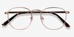 St Michel Rose Gold MetalEyeglass Frames from EyeBuyDirect, Closed View