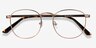 St Michel Rose Gold MetalEyeglass Frames from EyeBuyDirect, Closed View