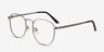 St Michel Starlight Yellow MetalEyeglass Frames from EyeBuyDirect, Angle View