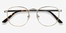 St Michel Starlight Yellow MetalEyeglass Frames from EyeBuyDirect, Closed View