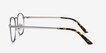St Michel Frost Blue MetalEyeglass Frames from EyeBuyDirect, Side View