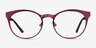 Lattice Red Purple MetalEyeglass Frames from EyeBuyDirect, Front View