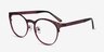 Lattice Red Purple MetalEyeglass Frames from EyeBuyDirect, Angle View