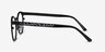 Lattice Black MetalEyeglass Frames from EyeBuyDirect, Side View
