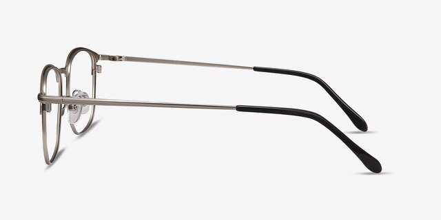 Cella Black MetalEyeglass Frames from EyeBuyDirect, Side View