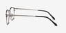Cella Black MetalEyeglass Frames from EyeBuyDirect, Side View