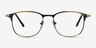 Cella Bronze MetalEyeglass Frames from EyeBuyDirect, Front View