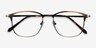 Cella Bronze MetalEyeglass Frames from EyeBuyDirect, Closed View
