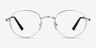 Izabel Golden MetalEyeglass Frames from EyeBuyDirect, Front View