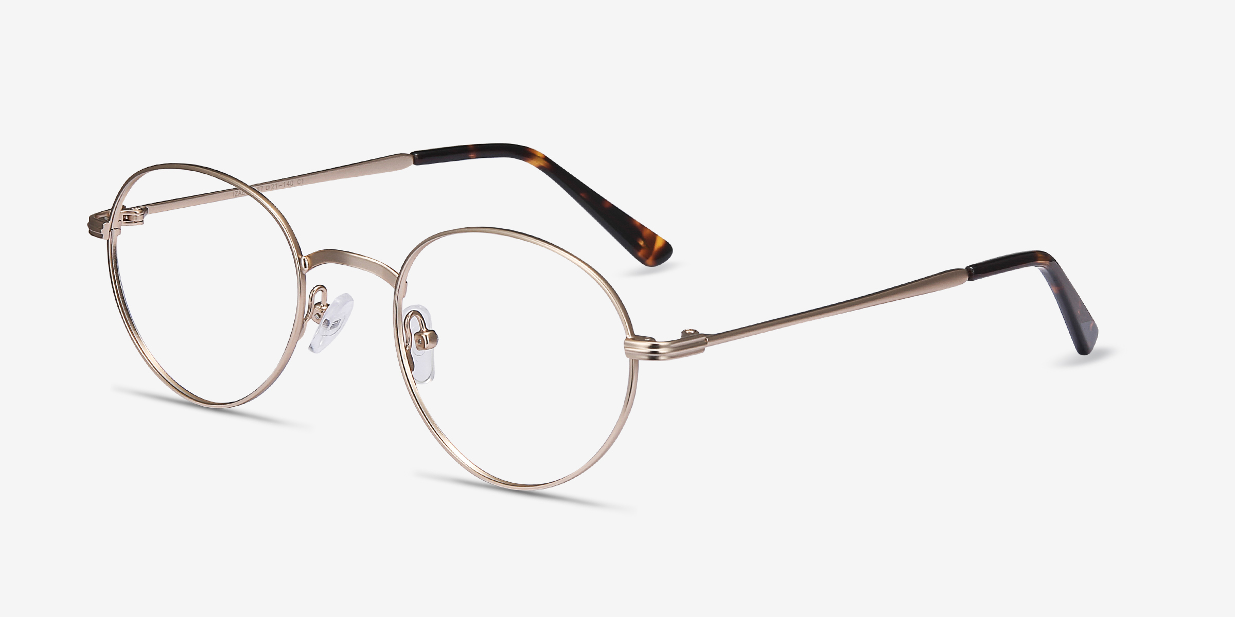 Izabel Oval Golden Full Rim Eyeglasses | Eyebuydirect