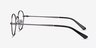 Izabel Gunmetal MetalEyeglass Frames from EyeBuyDirect, Side View
