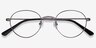 Izabel Gunmetal MetalEyeglass Frames from EyeBuyDirect, Closed View
