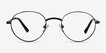 Izabel Black MetalEyeglass Frames from EyeBuyDirect, Front View