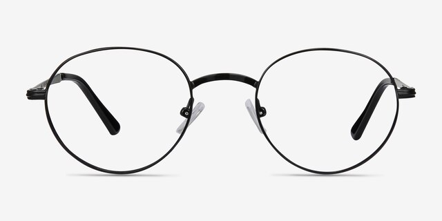 Izabel Black MetalEyeglass Frames from EyeBuyDirect, Front View