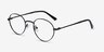 Izabel Black MetalEyeglass Frames from EyeBuyDirect, Angle View