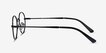 Izabel Black MetalEyeglass Frames from EyeBuyDirect, Side View