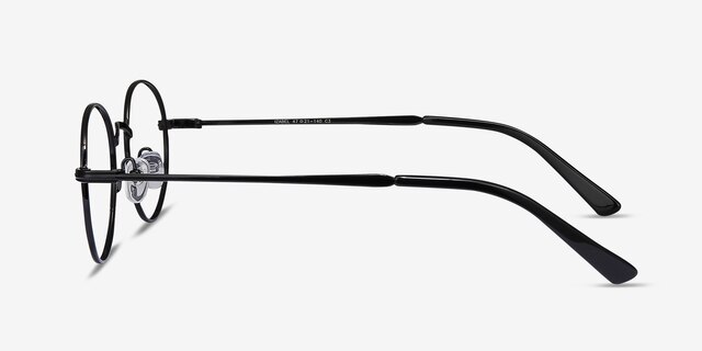 Izabel Black MetalEyeglass Frames from EyeBuyDirect, Side View