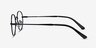 Izabel Black MetalEyeglass Frames from EyeBuyDirect, Side View