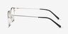 Veronica Black Silver MetalEyeglass Frames from EyeBuyDirect, Side View