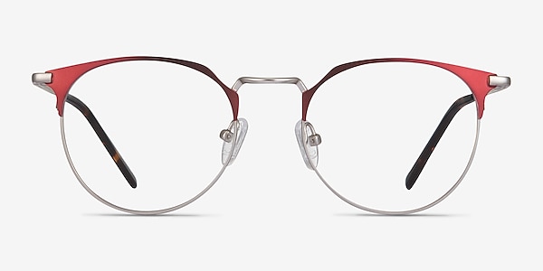 Veronica Rouge Métal Montures de lunettes de vue
