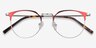 Veronica Red MetalEyeglass Frames from EyeBuyDirect, Closed View