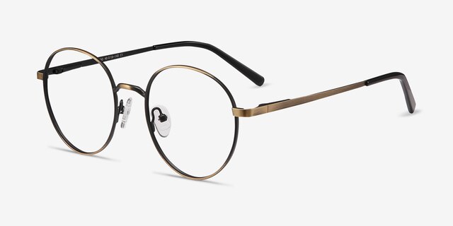 Nomad Bronze MétalMontures de lunettes de vue d'EyeBuyDirect, Vue d'Angle