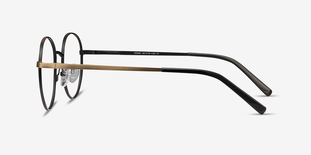 Nomad Bronze MétalMontures de lunettes de vue d'EyeBuyDirect, Vue de Côté