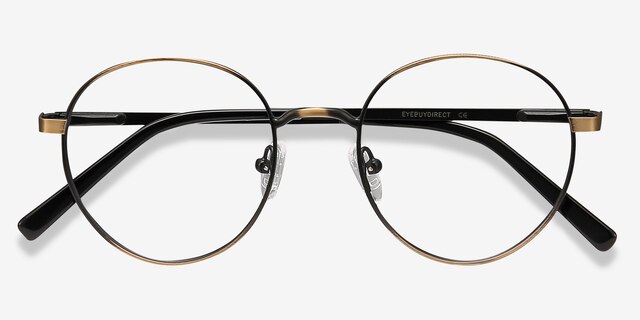 Nomad Bronze MétalMontures de lunettes de vue d'EyeBuyDirect, Vue Rapprochée