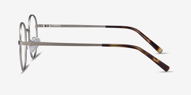 Nomad Silver MetalEyeglass Frames from EyeBuyDirect, Side View