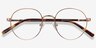 Nomad Rose Gold MetalEyeglass Frames from EyeBuyDirect, Closed View