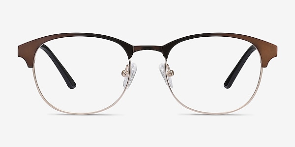 Toledo Brown Metal Eyeglass Frames
