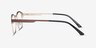 Toledo Brown MetalEyeglass Frames from EyeBuyDirect, Side View